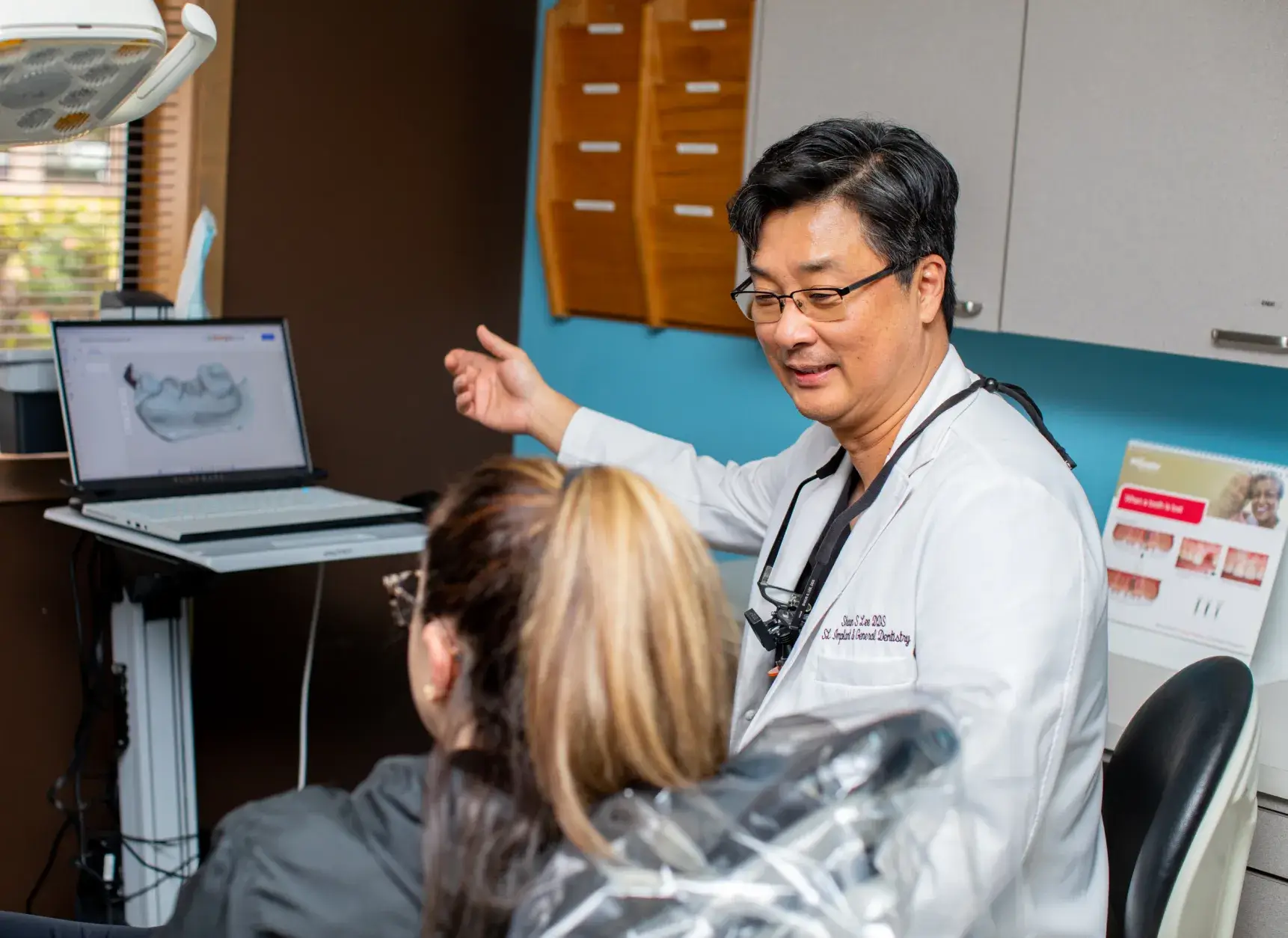 Dr. Shaun Lee with his patient